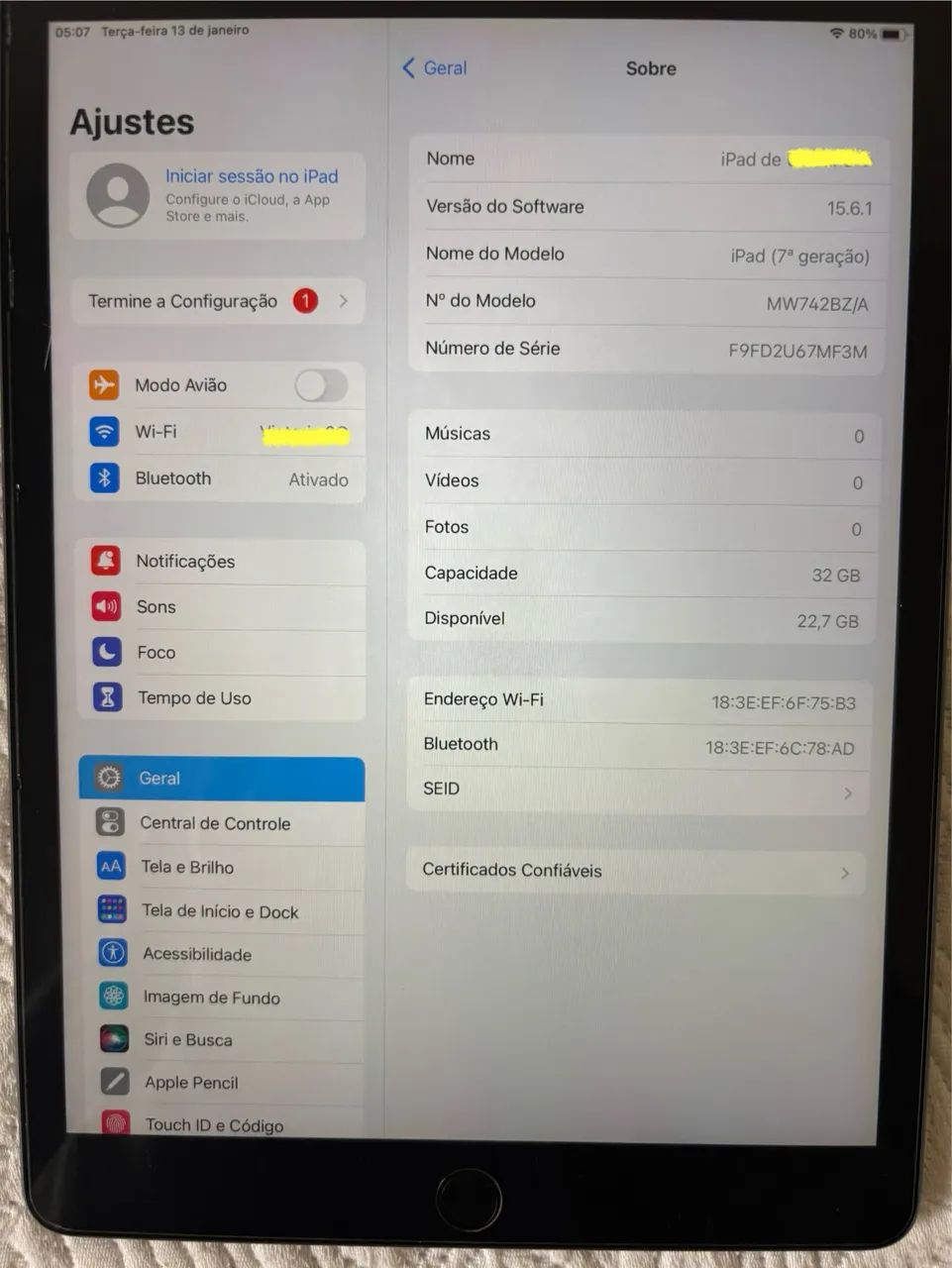iPad Apple 7º geração  - Foto 5