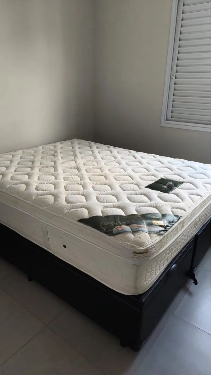 Cama box com bau e colchao queen - Foto 2