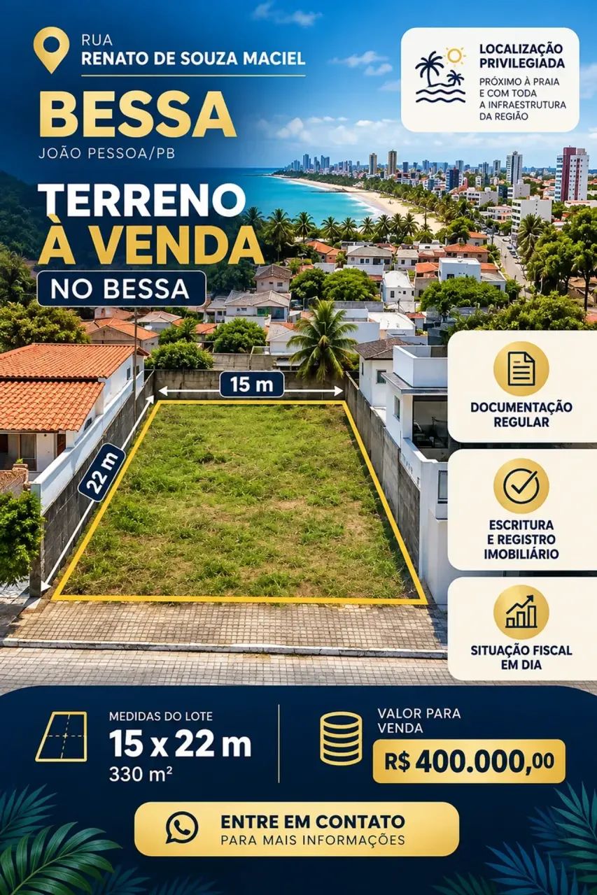 Vendo terrenos Bessa.e Cabedelo