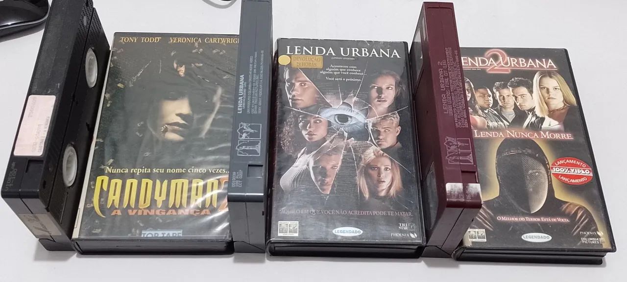 Combo com Três VHS de Terror - Originais