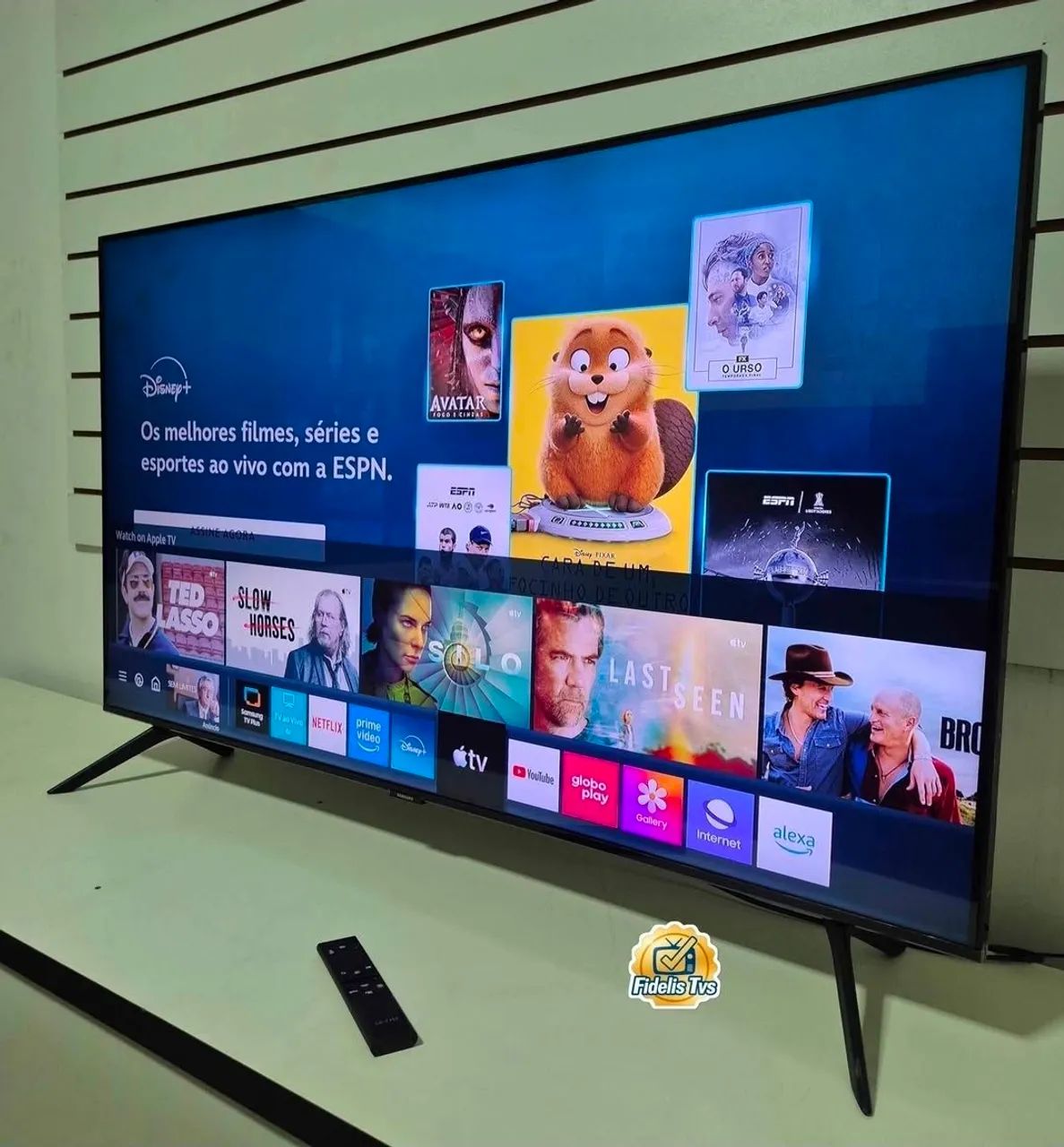 SAMSUNG SMART 50 POLEGADAS COMPLETA 4K PEZINHO E CONTROLE ? 