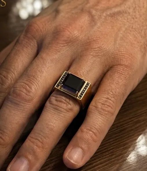 Anel Ametista Emerald Cut & Diamonds 