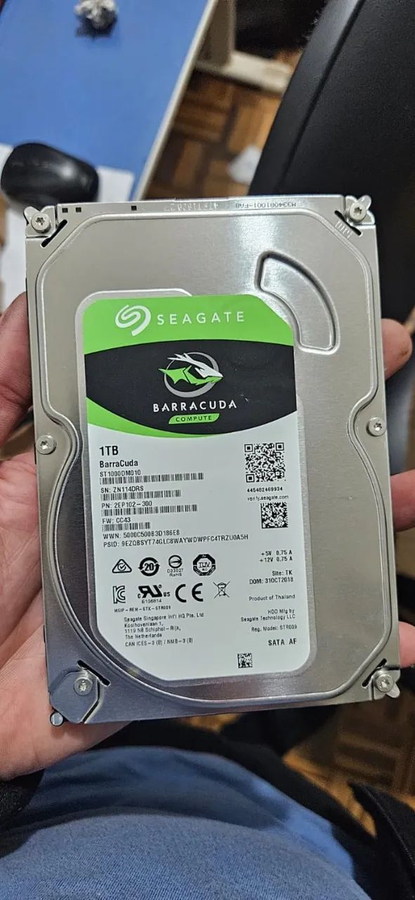 Disco Rígido HD Seagate Barracuda 1TB (Usado) - Foto 2
