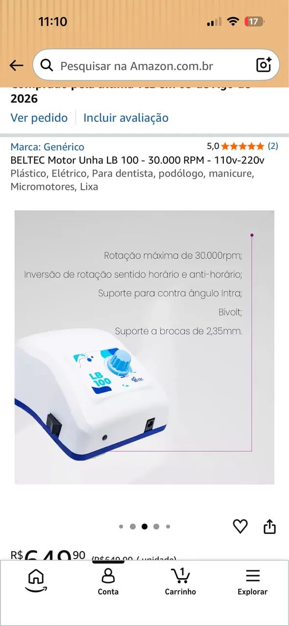 Motor de bancada 
