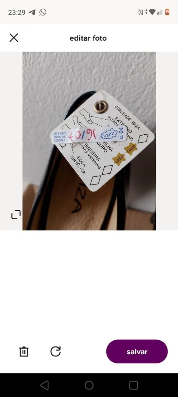 Peep toe ibiza preto 37 - Foto 3