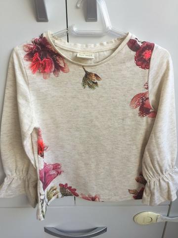 Blusa zara 3/4 anos