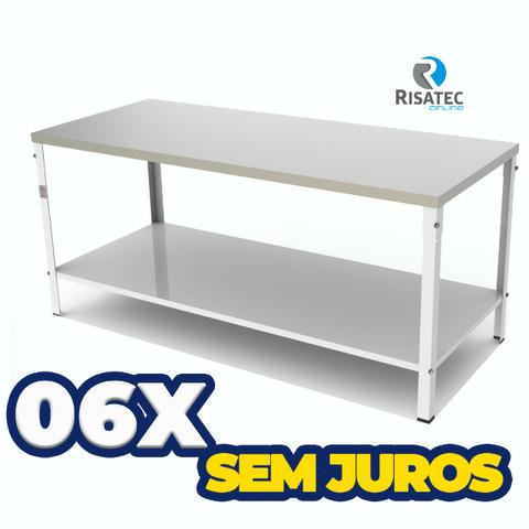 Bancada Mesa Inox Padaria Central Paneleiro M160 Braesi Tampo Inox 160 X 60 - Foto 2