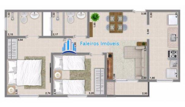 Apartamento 2 dormitórios com sacada - Minha Casa Minha Vida - Apartamento em La... - Foto 20
