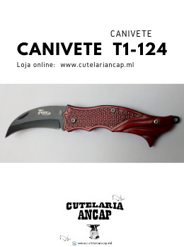 Canivete T1-124 ideal para Caça, Pesca e atividade de Camping