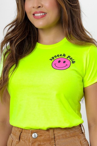 T-shirt  amarelo neon
