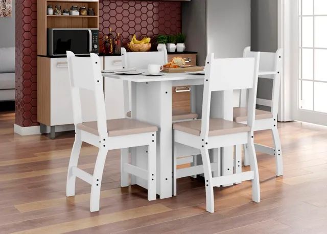 Mesa 4 cadeiras com assento em espuma D11!! Tt8761 - Foto 2
