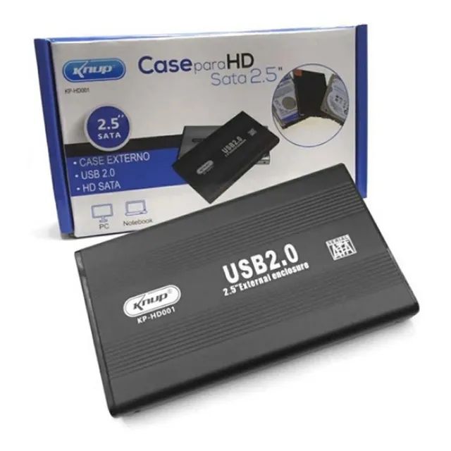 Case gaveta para HD de 2.5 USB 2.0 original lacrado