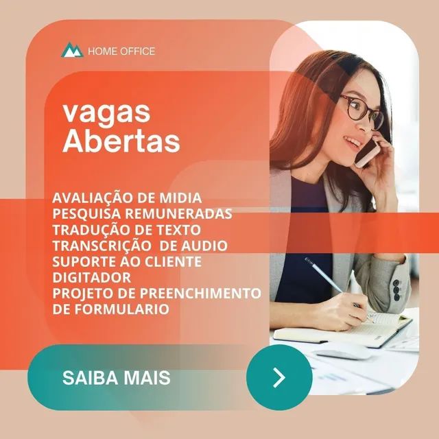 Vaga: digitador home-office em São Paulo - Internet