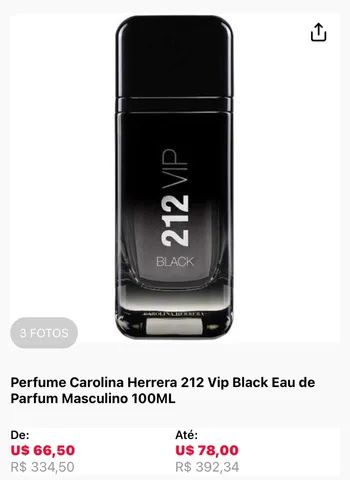 Perfume Carolina 212 Vip Men Black 100ml 