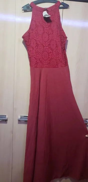 Vestido de renda vermelho - Foto 3