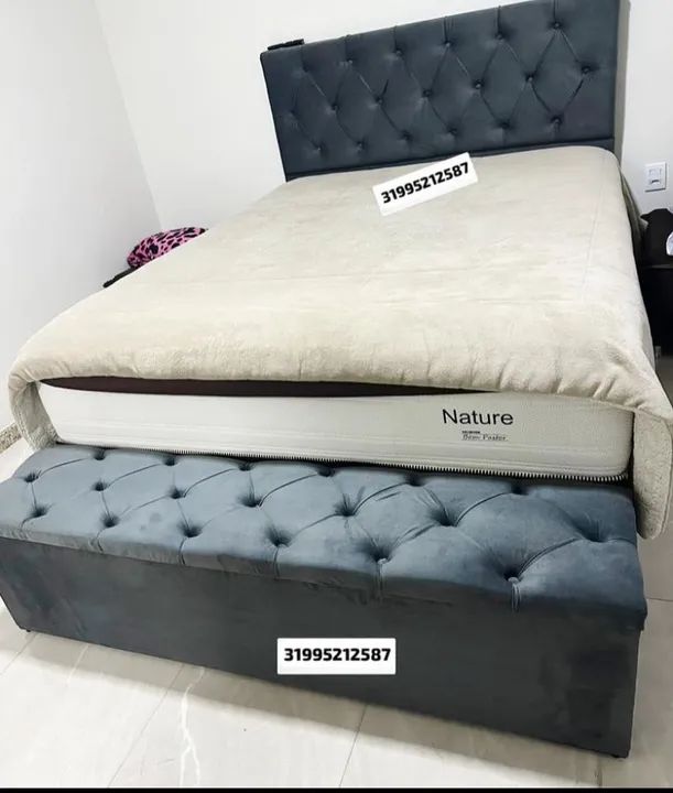 Baú e Cabeceira QUEEN! PRONTA ENTREGA