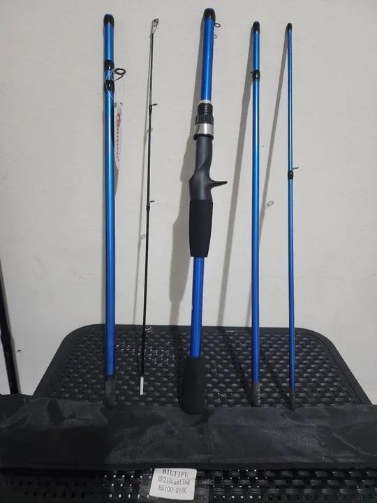 Vara de pescar para Carretilha 2.1m (5 partes) Biutifu. Nova. 5-20lb