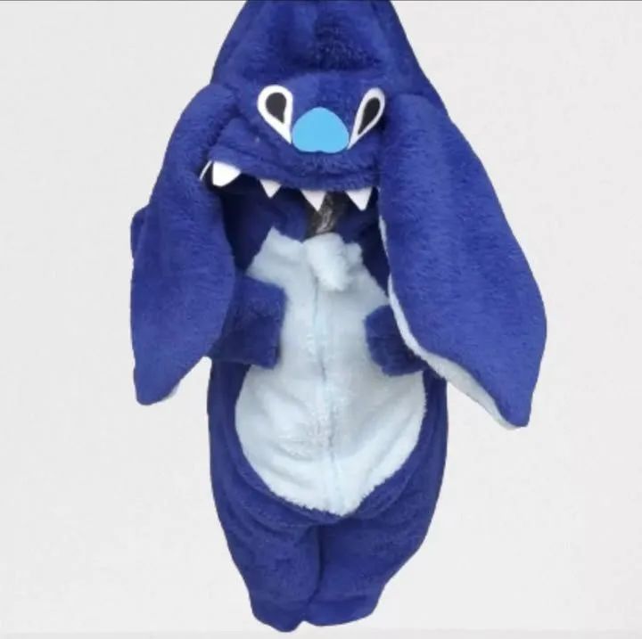 Macacão de Pelúcia Stitch para Bebê