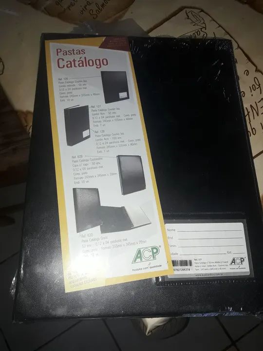 Pasta catálogo com 50 envelopes 