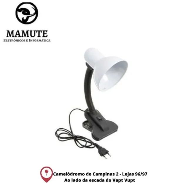 Luminária De Mesa Articulável Garra Inclinável Luatek Lk-777