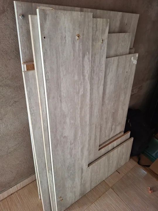Painéis para Revestimento de Parede - Madeira Cinza baixei