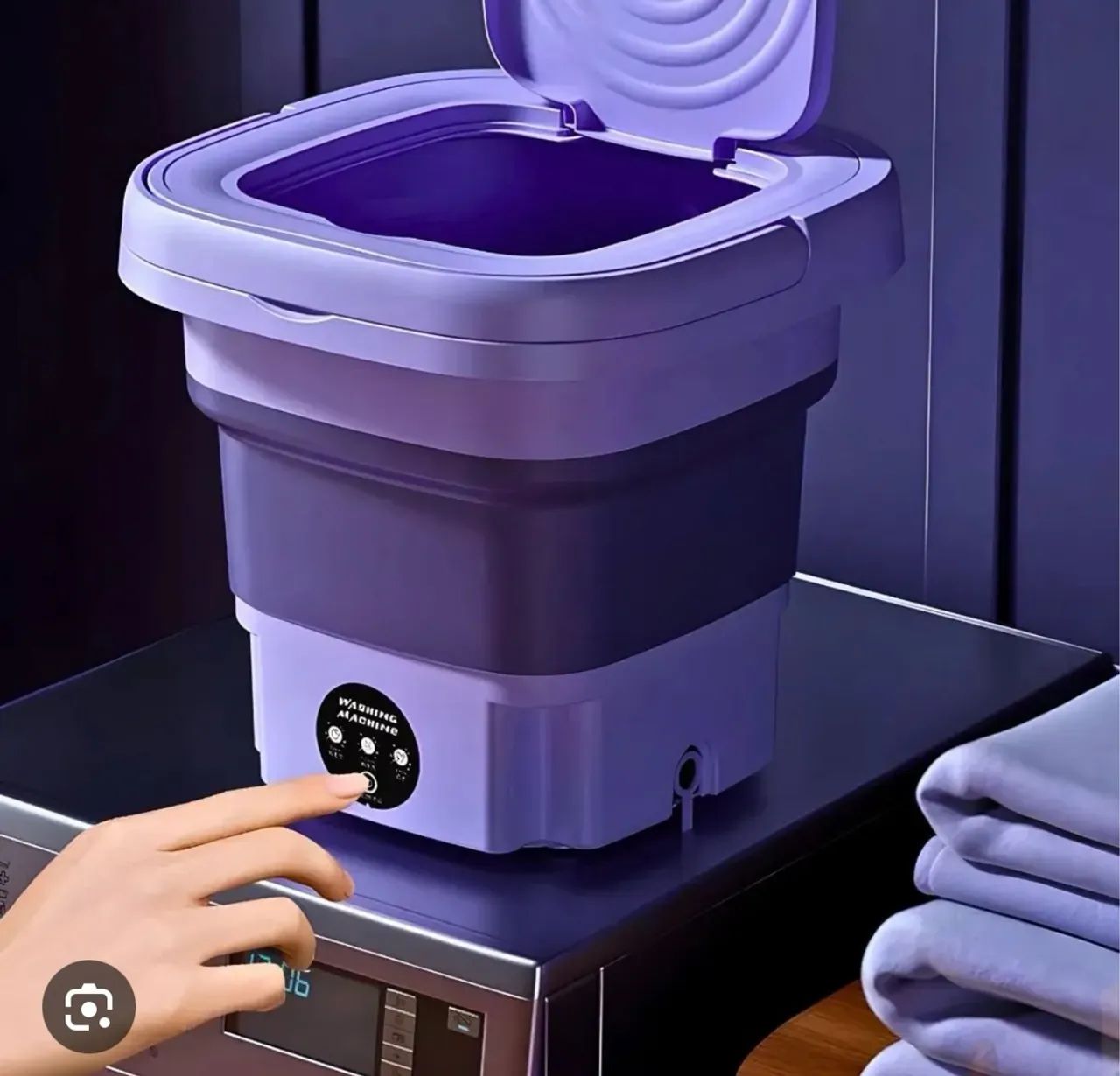 mini máquina de lavar roupa portátil 