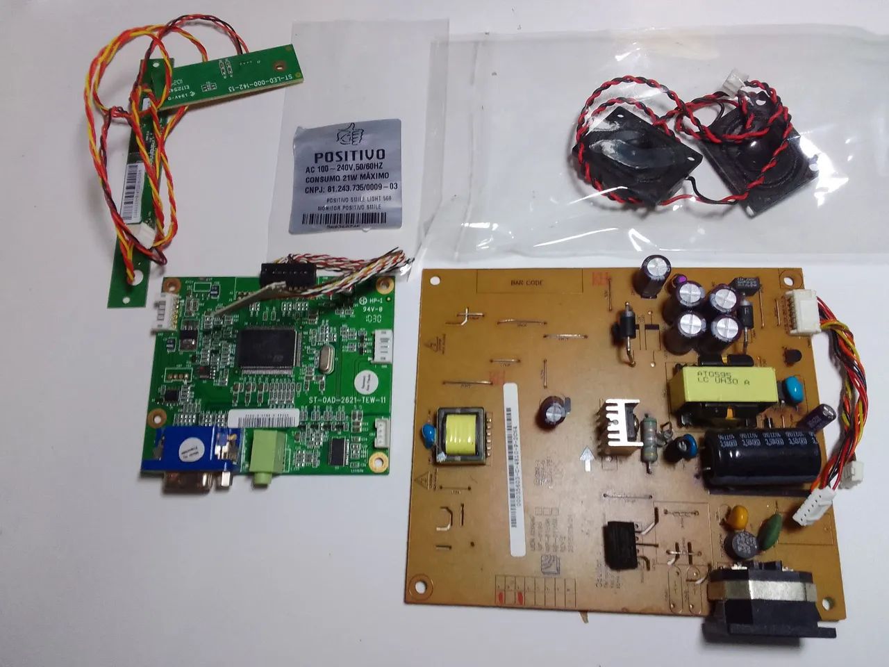 Kit placas monitor positivo smile light completo