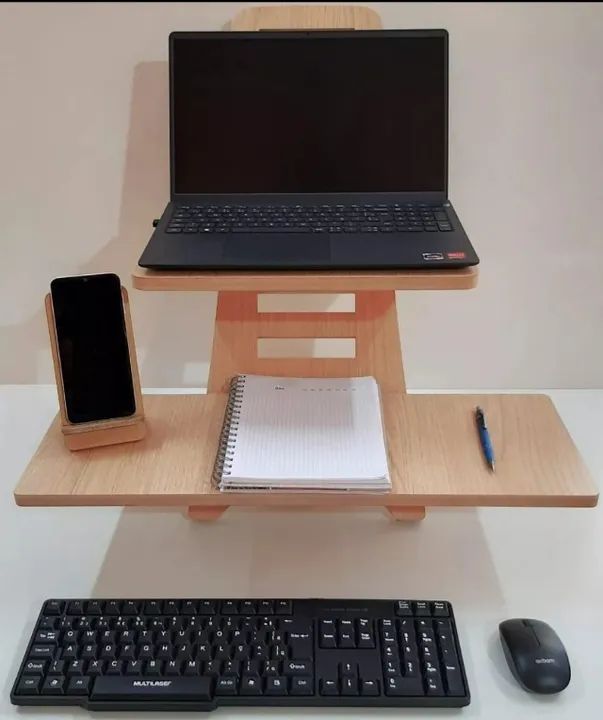 Suporte Desk para Trabalhar em Pé. Computador, Notebook, TV. - Foto 3
