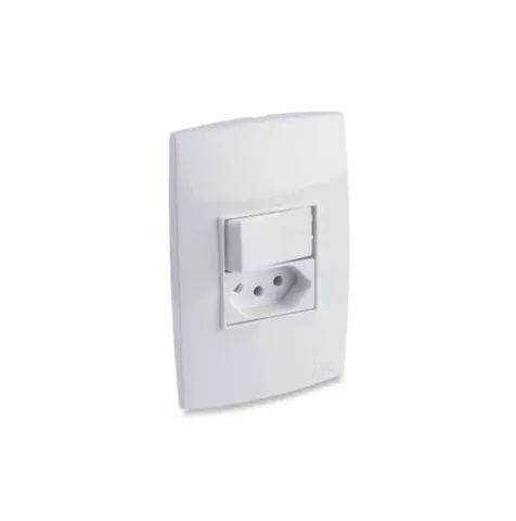 Cj 1 Interruptor 1 Tomada 2p T 10a 250v Forceline
