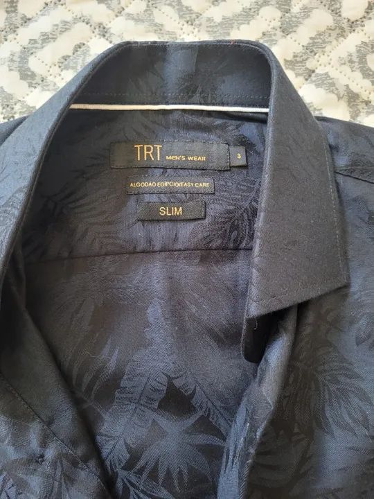 Camisa masculina slim TRT - Foto 3