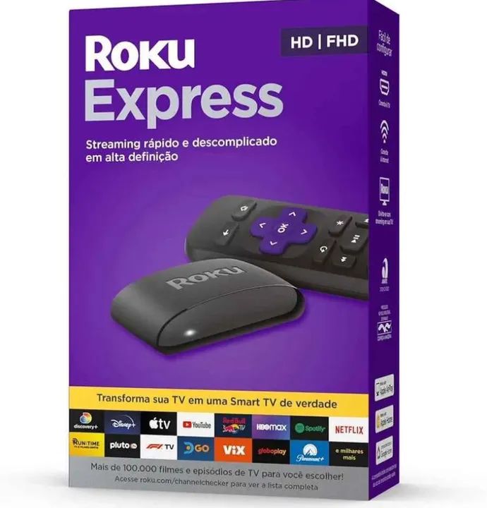 Roku express Vendo ou troco por outro tv box 