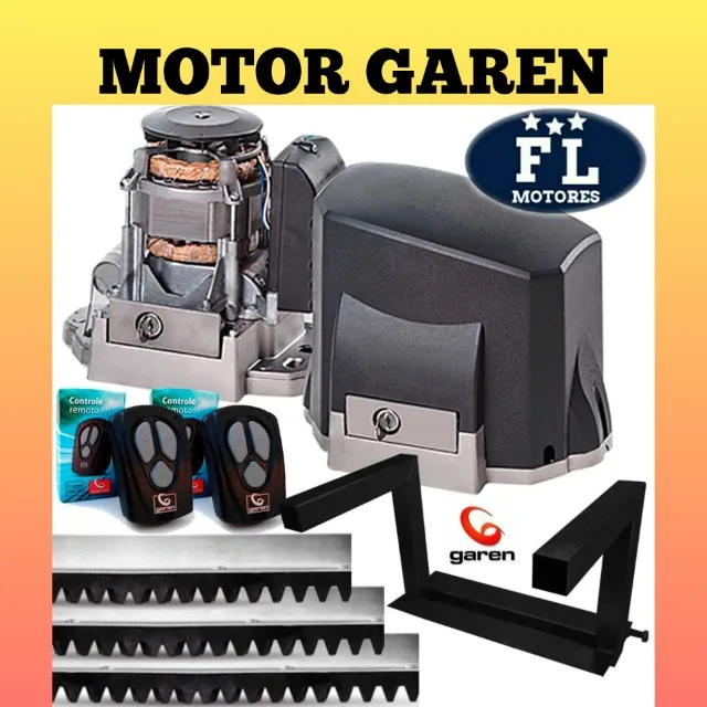 Motor para Portão Garen instalado e trava eletromagnética