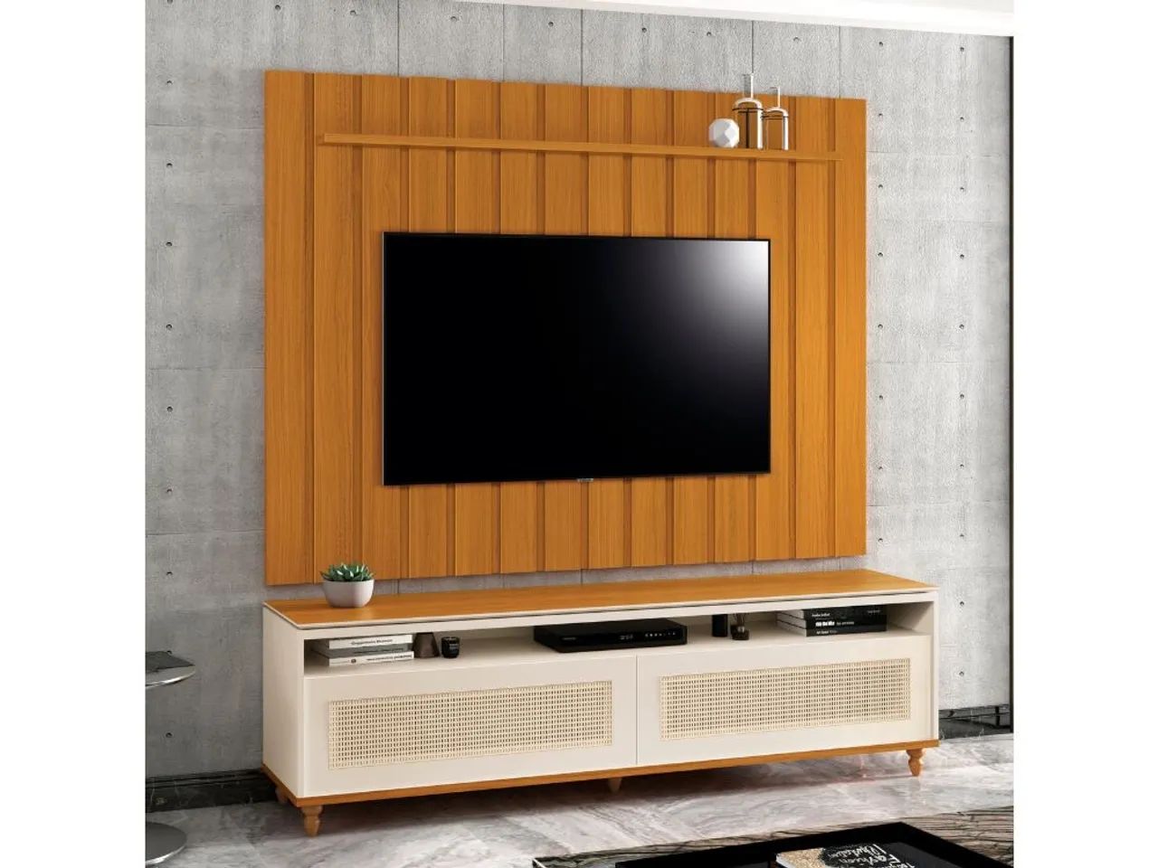 Rack com Painel Ripado Brisa l765