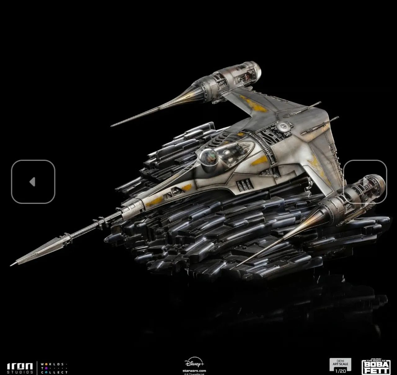 Mando Starfighter Star Wars Iron Studios - Foto 2
