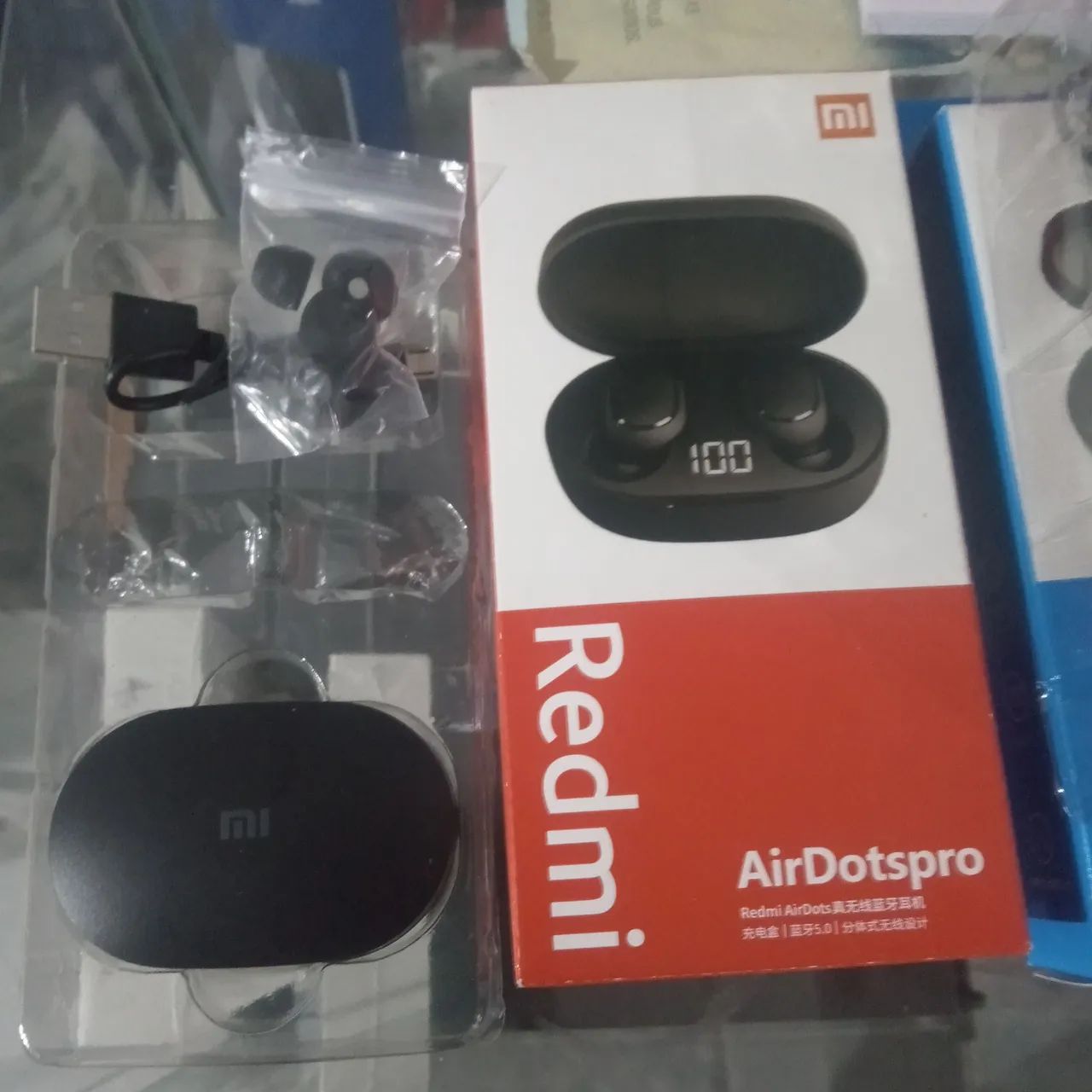 Fone xiaomi Redmi AirDots  com visor Bluetooth 5.0 - Foto 3