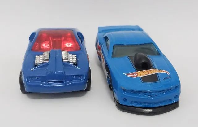 2 Miniaturas Hot Wheels Camaro e Hollowback azul equipe Hot Wheels - Foto 3