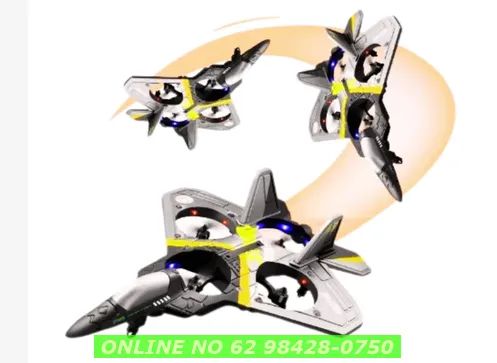 Avião Brinquedo de Controle Remoto RC Aircraft V17 Fighter Model Airplane Planador - Foto 5