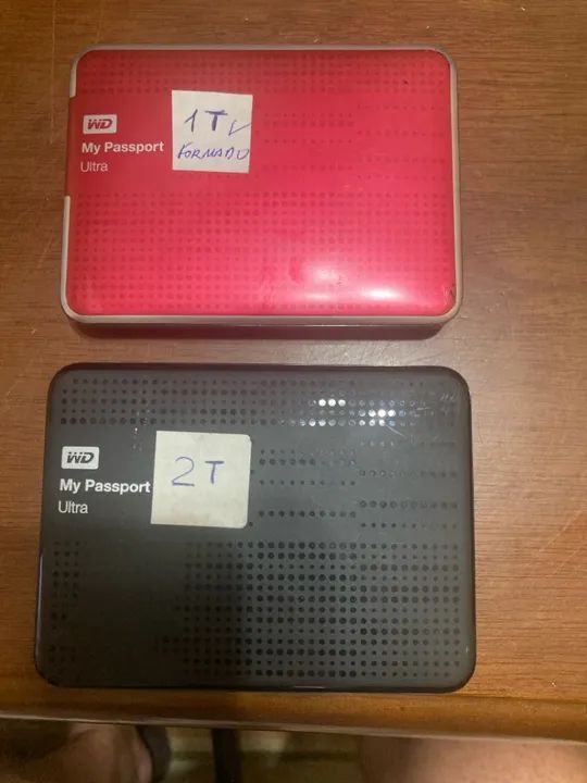 HD Externo WD dois 1T e 2T, os dois por R$700 - pouco uso