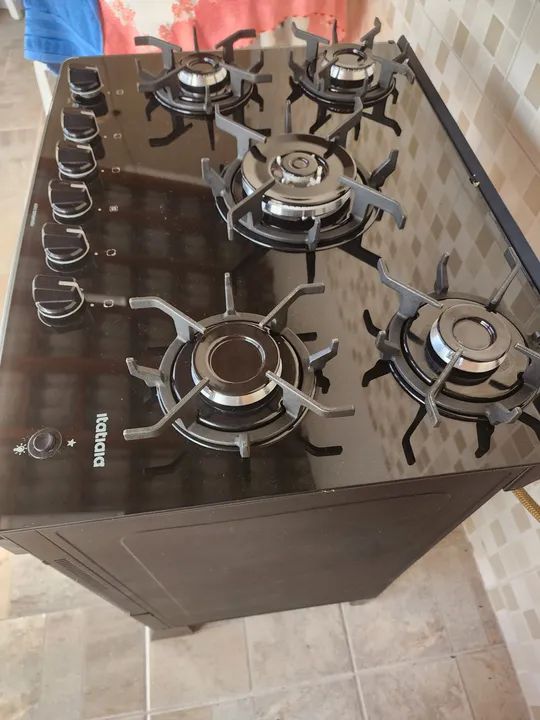 Fogão Cooktop 5 Bocas com Forno - Foto 2