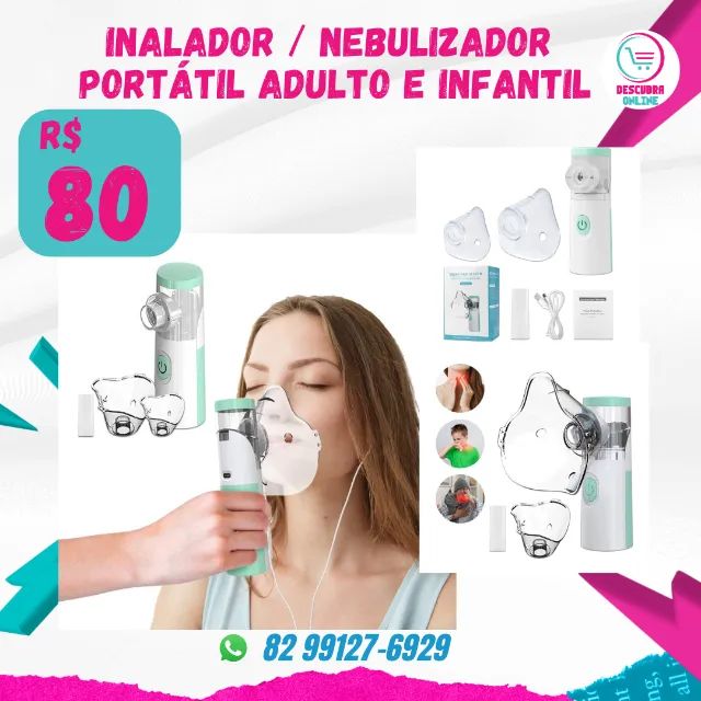 inalador nebulizador adulto infantil portátil