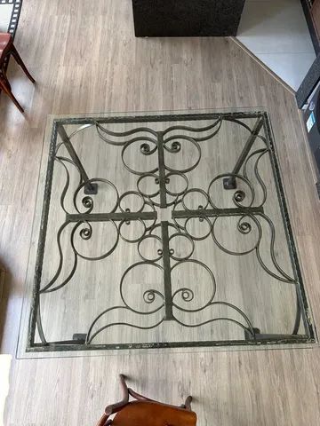 Mesa de ferro e vidro  - Foto 2