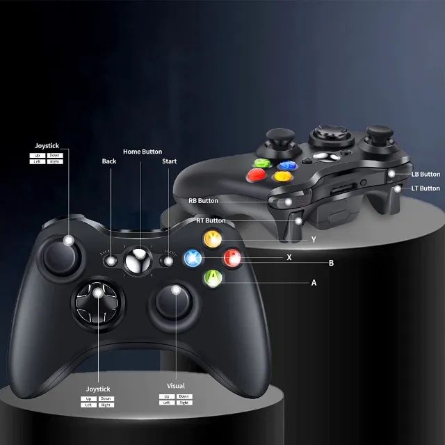 Controle Xbox 360 Sem Fio Wirelles Joystick Para  Xbox, PC, Ps3 e Android - Foto 4