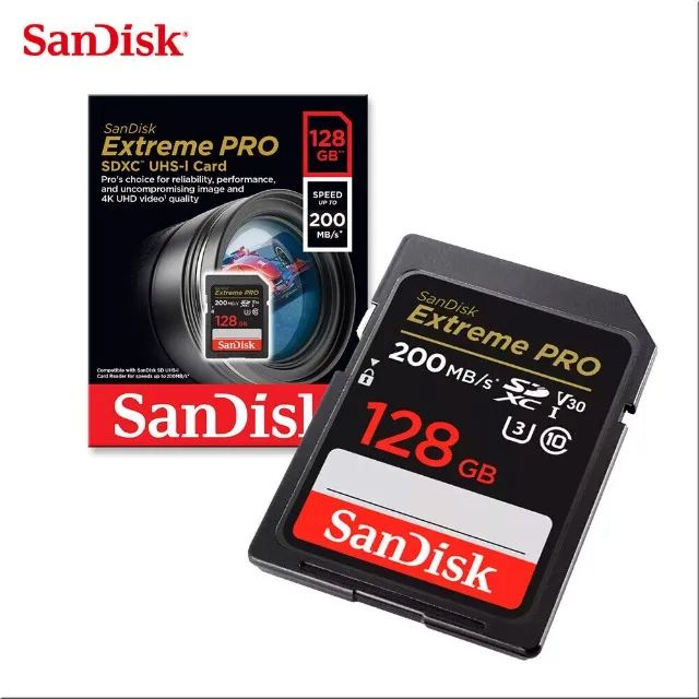 Cartão Transcend 256GB 4K 160mb/s Ou Sandisk 128gb Extreme Pro 4K 200mb/s Uhs-i V30 - Foto 5