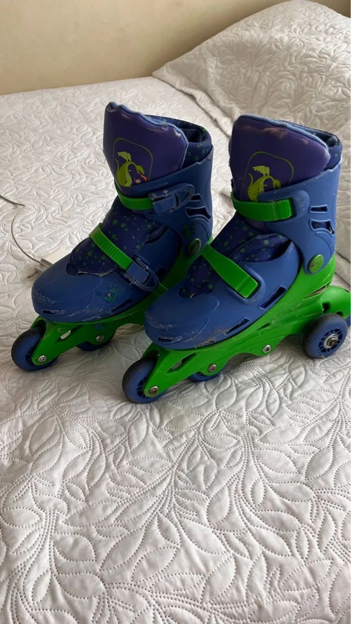 Patins Roller Ajustável - Ideal para iniciantes - Foto 2