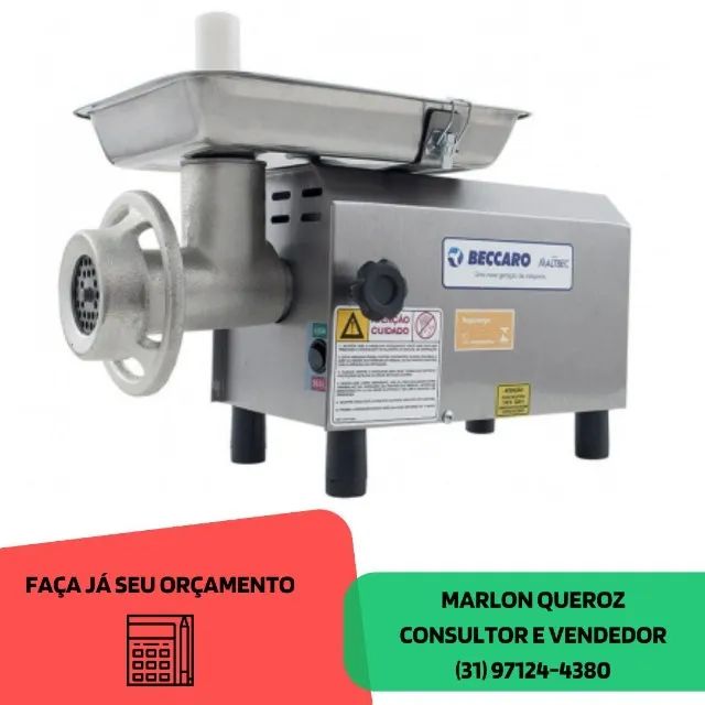 Moedor de Carne Beccaro Boca 08 Novo