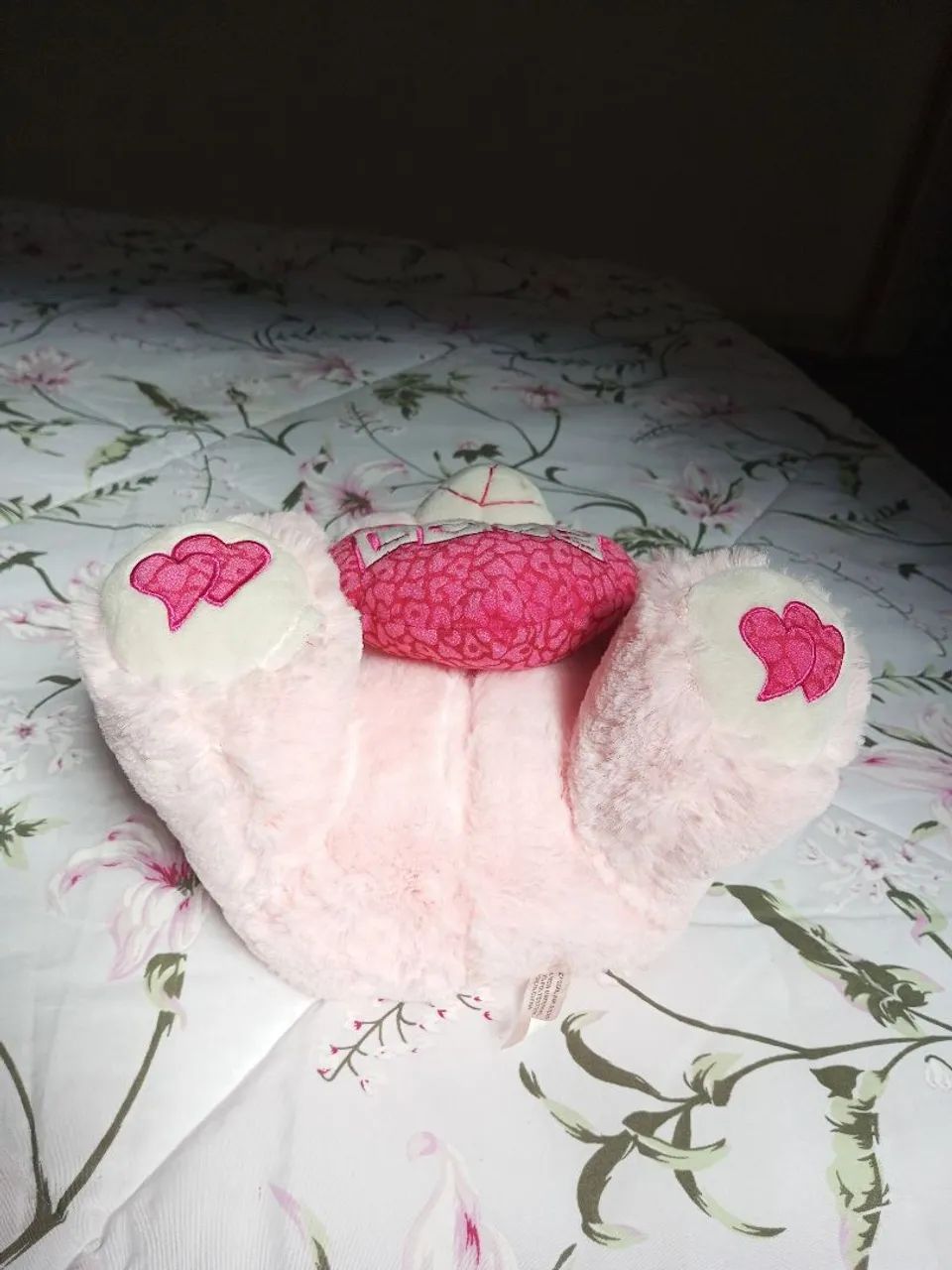 Ursinho Pelúcia Rosa bb - Foto 4