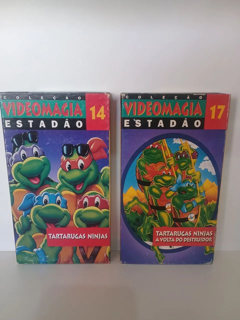 Fitas VHS Tartarugas Ninja Coleção Videomagia