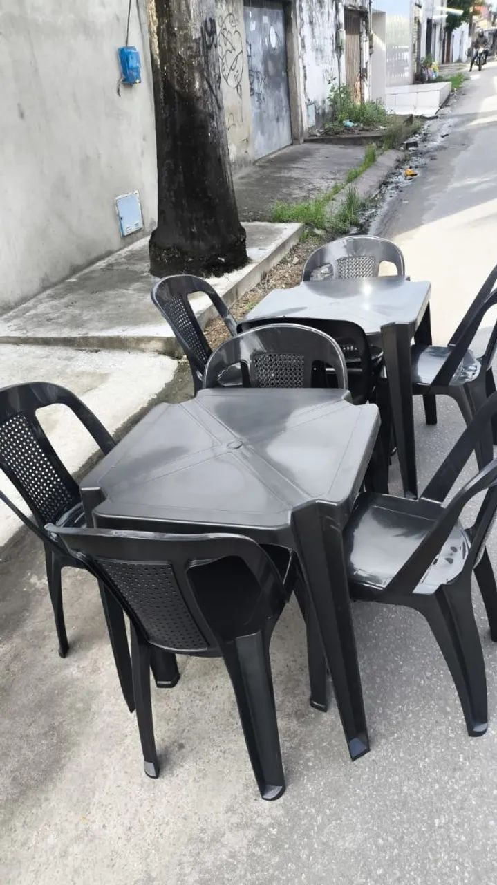 Cadeira e mesas de plástico  - Foto 2