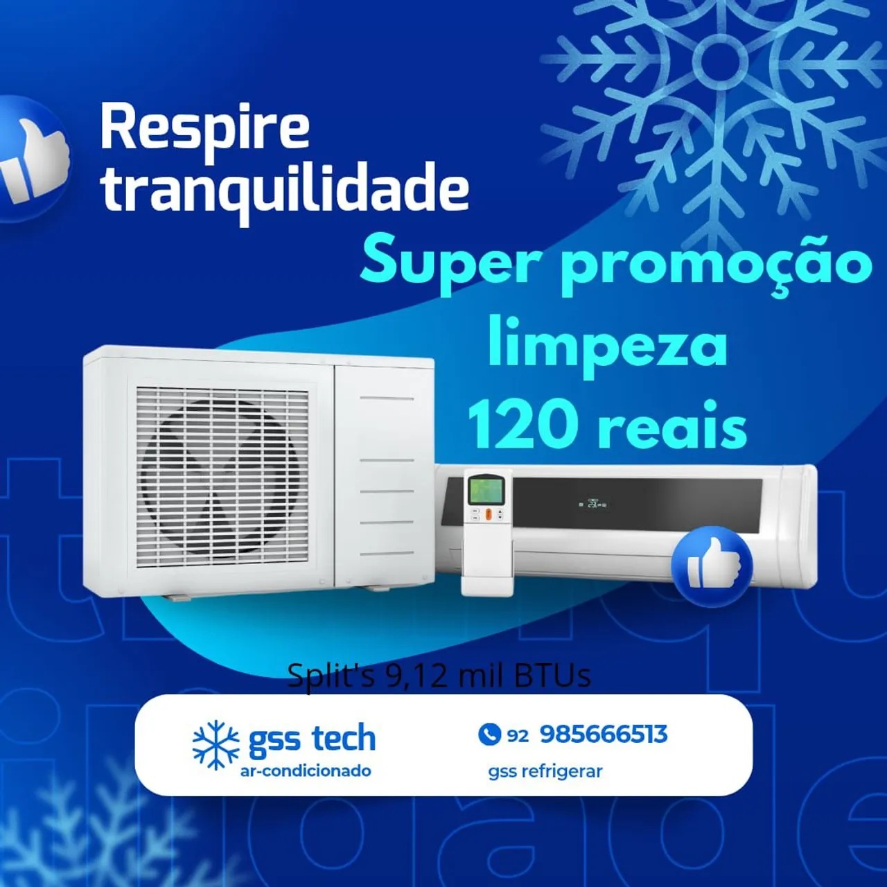 Lavagem de Split por apenas R$ 120