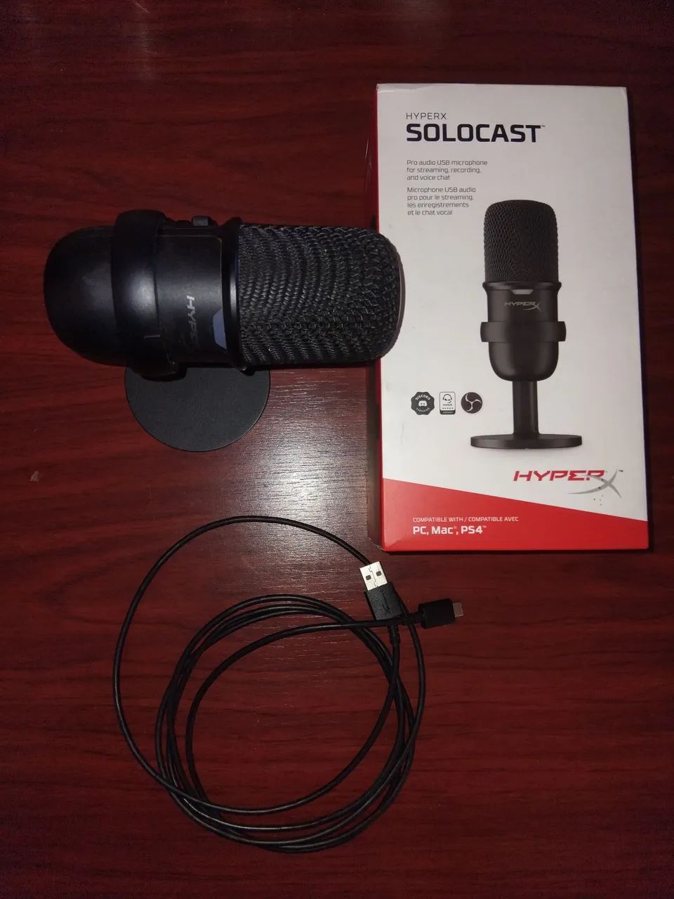 Microfone USB HyperX SoloCast - Foto 4